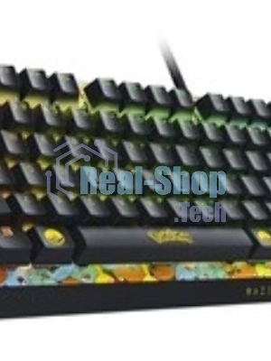 Клавиатура Razer BlackWidow V4 X Green Switch Pokemon Kanto Starters Edition проводная, USB Type-A, желтый