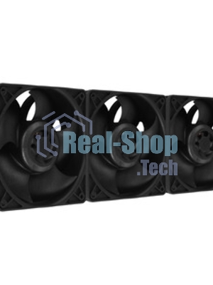 Комплект вентиляторов для корпуса Arctic S12038-4K 3 Pack черный, 120 мм, 4000 об/мин, 4 pin