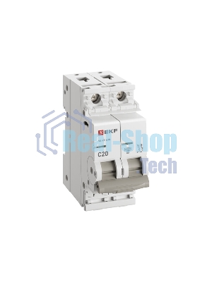 Выключатель автоматический 2п C 20А 4.5кА ВА 47-63N PROxima EKF M634220C