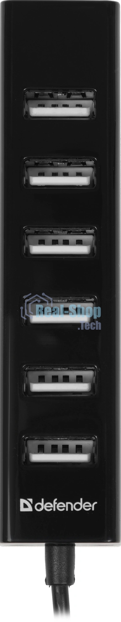 USB-концентратор Defender Quadro Swift, USB 2.0, USB 7 портов, USB