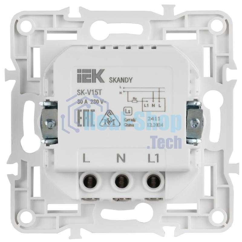 SKANDY Выключатель карточный 30А SK-V15T титан  | SK-V11-0-10-K48 | IEK
