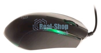 Мышь проводная Oklick 245M черный, 1000 dpi, USB, кнопки - 3