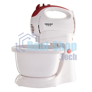 Миксер Delta LUX DL-5071C белый/розовым