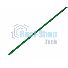 Термоусадочная трубка Rexant 2,0/1,0 мм, зеленая, упаковка 50 шт. по 1 м