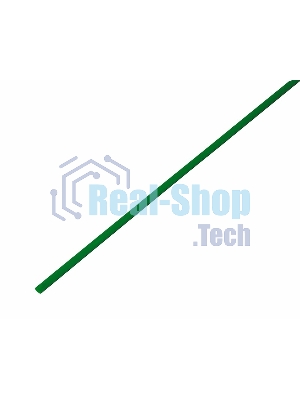 Термоусадочная трубка Rexant 2,0/1,0 мм, зеленая, упаковка 50 шт. по 1 м