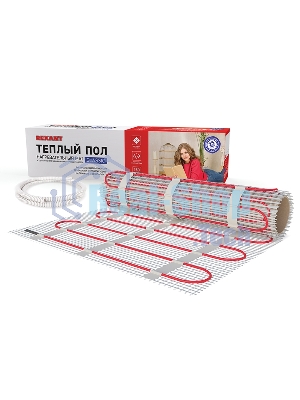 Теплый пол (нагревательный мат) Rexant Classic RNX -7,0-1050 (площадь 7,0 м2 (0,5 х 14,0 м)), 1050 Вт, двухжильный с экраном