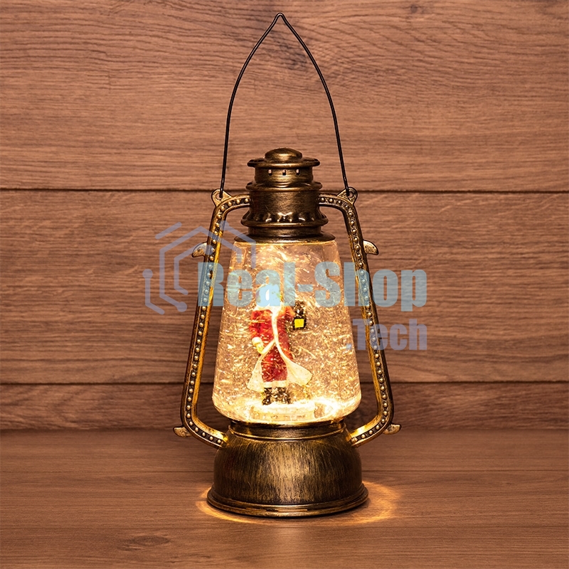 Декоративный фонарь Neon-night с эффектом снегопада и подсветкой 