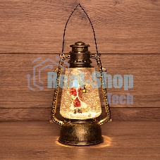 Декоративный фонарь Neon-night с эффектом снегопада и подсветкой 