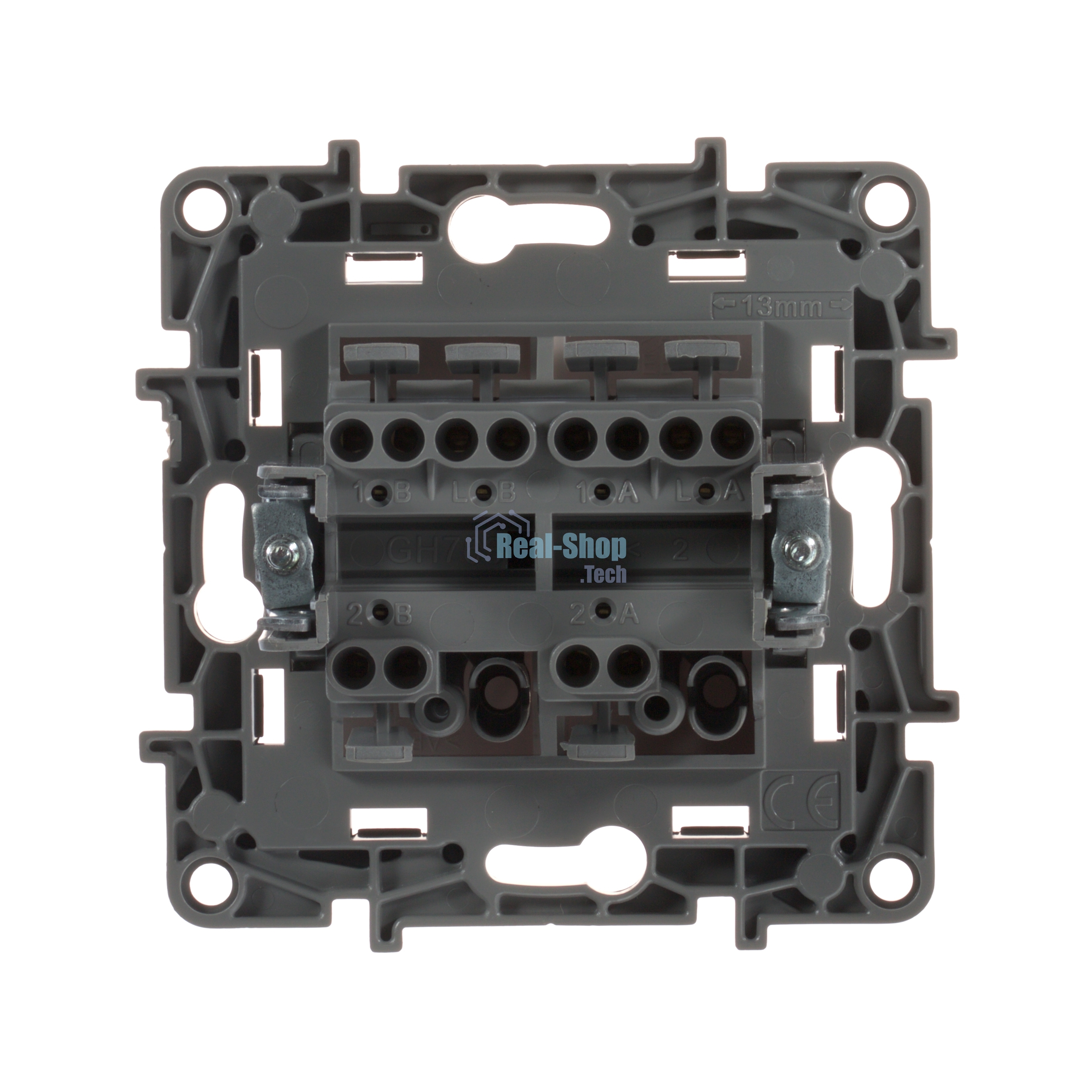Переключатель 2кл. 10AX, сл.кость ETIKA 