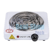 Плита настольная электрическая Galaxy Line GL 3003, белый, электрическая, 1000 Вт