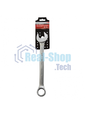 Ключ Matrix комбинированный, 27 мм, CrV, матовый хром