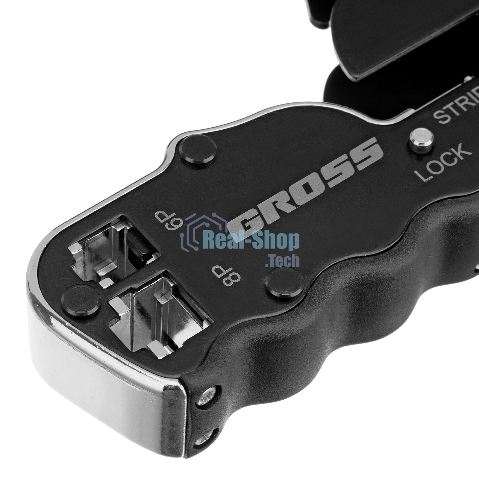 Клещи для обжима телефонных и компьютерных клемм Gross RJ45, 8P и RJ11/12, 6P, компакт., CAT5