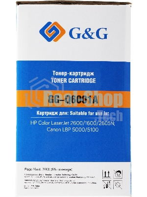 Картридж лазерный G&G GG-Q6001A голубой (2000 стр.) для HP CLJ 1600/2600/2605N, LBP 5000/5100