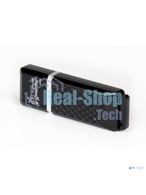 Флешка USB Smartbuy Quartz Black (SB4GbQZ-K), 4Gb, USB 2.0, R/W 15/5, черный