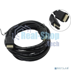 Кабель HDMI C-HM-HM-3M Wize, 3 м, v.2.0, 19M/19M, позол.разъемы, экран, черный, пакет