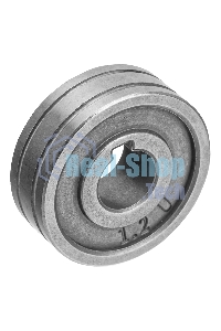 Подающий ролик Denzel U профиль под алюминиевую проволоку 1,0-1,2 мм, 2 шт