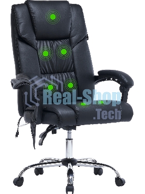 Кресло Cactus CS-CHR-OC02M-BK черный, экокожа