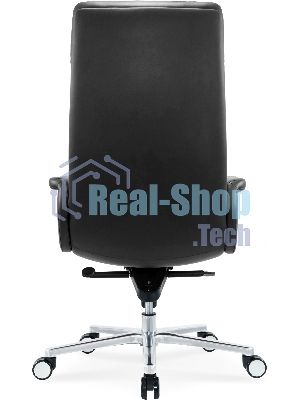 Кресло Cactus CS-LBK-AMSTERDAM черный, кожа, 120 кг, подголовник, механизм качания