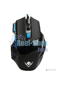 Мышь проводная Nakatomi MOG-21U черный, 2400 dpi, USB, кнопки - 7