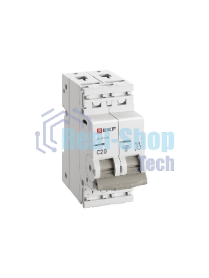 Выключатель автоматический 2п C 20А 4.5кА ВА 47-63N PROxima EKF M634220C