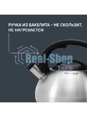 Чайник металлический Rondell Sieden RDS-088 3 л, стальной