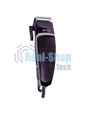 Машинка для стрижки волос ЯРОМИР ЯР-701 фиолетовый, 10Вт, 4 съемных гребня (Россия)