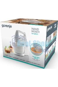 Миксер Gorenje M450WS, 450Вт, 5 скоростей, белый
