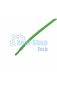 Термоусадочная трубка Rexant 2,0/1,0 мм, зеленая, упаковка 50 шт. по 1 м