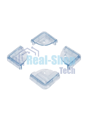 Прозрачные треугольные накладки-протекторы для мебели (4.3*4.3*2.1 см). 4 шт. 