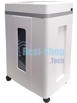 Шредер Office Kit S200TSCD 0,8x1 белый (секр.P-7) фрагменты 6лист. 25лтр. скобы пл.карты CD