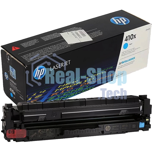 Тонер Картридж HP 410X CF411X голубой для HP LJ Pro M452/M477 (5000 стр.)