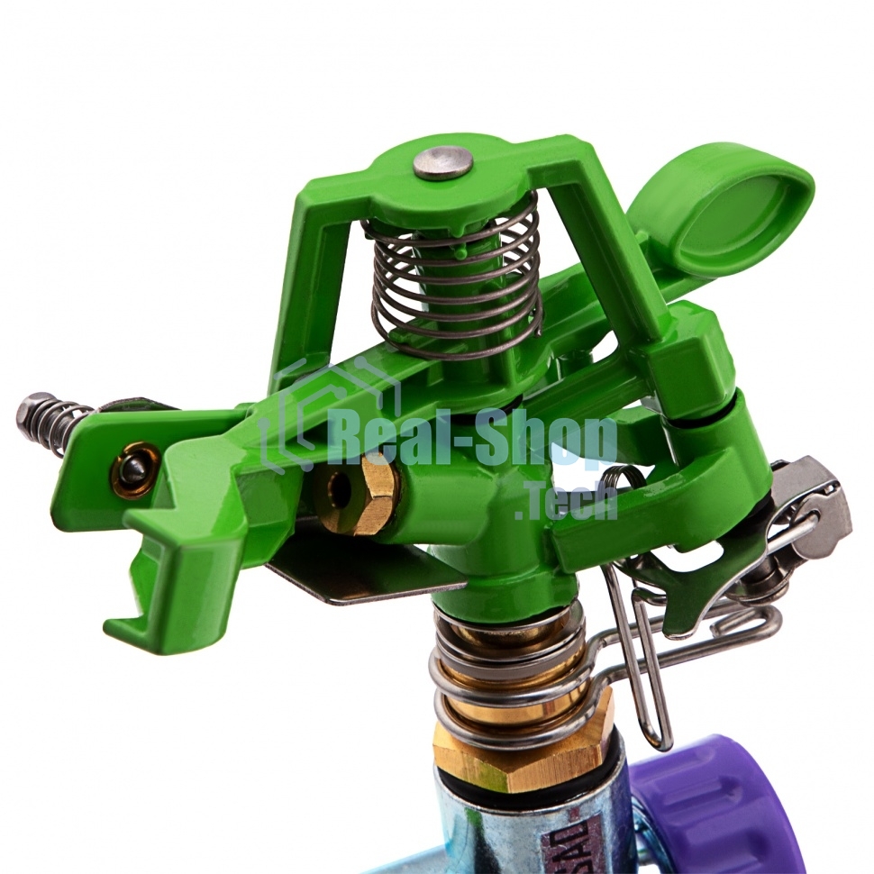 Разбрызгиватель латунный Palisad импульсный, с регулировкой угла горизонт. распыления до 26 м