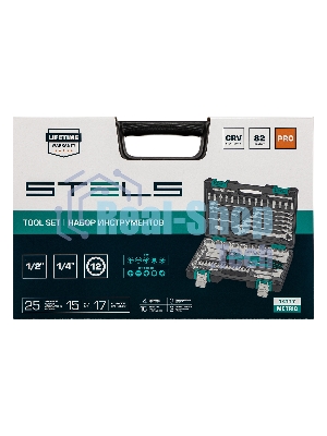 Набор инструментов Stels 14117 82 предмета, 12 гранные головки