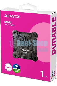 Внешний SSD ADATA SD620, 1TB, USB 3.2 Gen 2 Type-A, R/W 550/480, черный