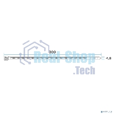 Хомут кабельный PROconnect 4.8х300 нейл. бел. (уп. 100 шт)