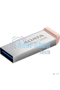 Флешка USB ADATA UR350 (UR350-32G-RSR/BG), 32G, USB 3.2, R/W 100/15, серебристый/коричневый