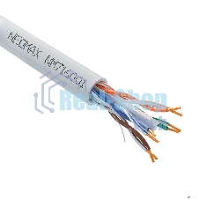 Кабель NEOMAX NM716001 U/UTP cat.6 4x2x0.57, 23 AWG, Медь, внутренний, PVC, 305м, серый; Fluke Tested