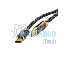Кабель HDMI 19M/M,ver. 2.1, 8K@60 Hz 1.5m метал разъемы, нейлоновая оплетка Telecom TCG300-1.5M Кабель HDMI 19M/M,ver. 2.1, 8K@60 Hz 1.5m метал разъемы, нейлоновая оплетка Telecom