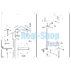 Люстра Ambrella light LH57123/5 SN/FR никель/белый матовый E14/5 max 40W D650*590
