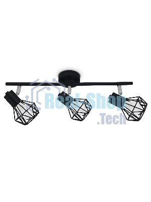 Светильник Ambrella light TR8622/3 BK/CH черный/хром E27*3 max 40W 460*91*175