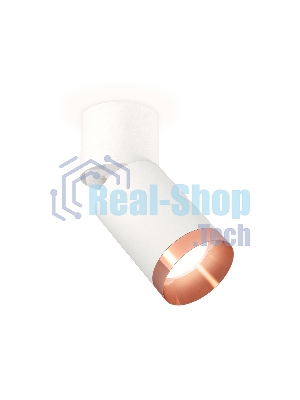 Комплект накладного поворотного светильника Ambrella light XM6312045 SWH/WH/PPG белый песок/белый/золото розовое полированное MR16 GU5.3 (A2220, C6312, N6135)