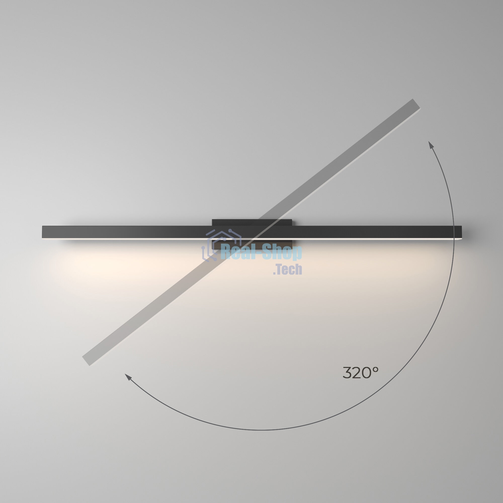 40157/LED / Светильник настенный светодиодный Rino черный
