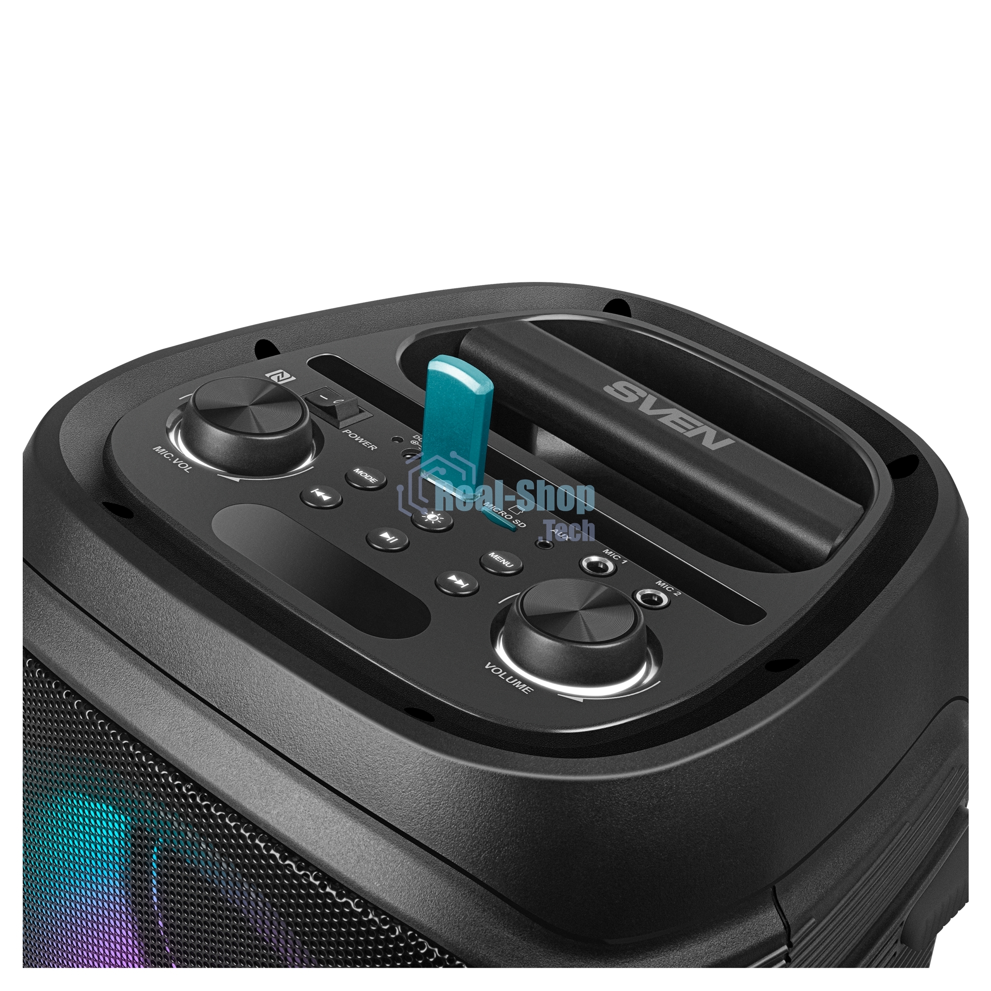 Колонка портативная SVEN PS-800 черный 100W 2.0 BT 10м 4400mAh