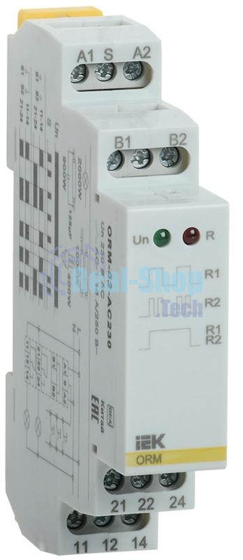 Реле импульсное ORM 2 конт. 230В AC IEK ORM-02-AC230