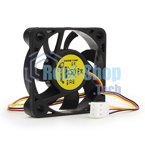 Вентилятор для корпуса Gembird D50SM-12AS черный 50мм 4500rpm 24db 3-pin 827