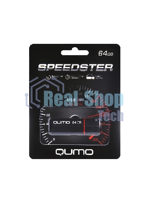 Флешка USB 3.0 QUMO 64Gb, Speedster черный
