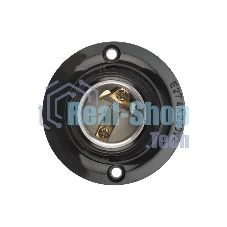 Патрон карболитовый Rexant потолочный Е27 черный c этикеткой