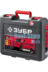 Дрель-шуруповерт аккумуляторная ЗУБР ДШЛ-125-22, Аккумуляторная, 12В, 2 АКБ, Кейс