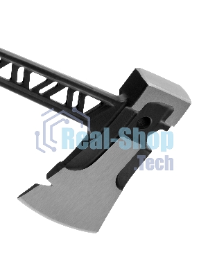 Топор цельнокованый Denzel 600 г, двухкомпонентная обрезиненная рукоятка