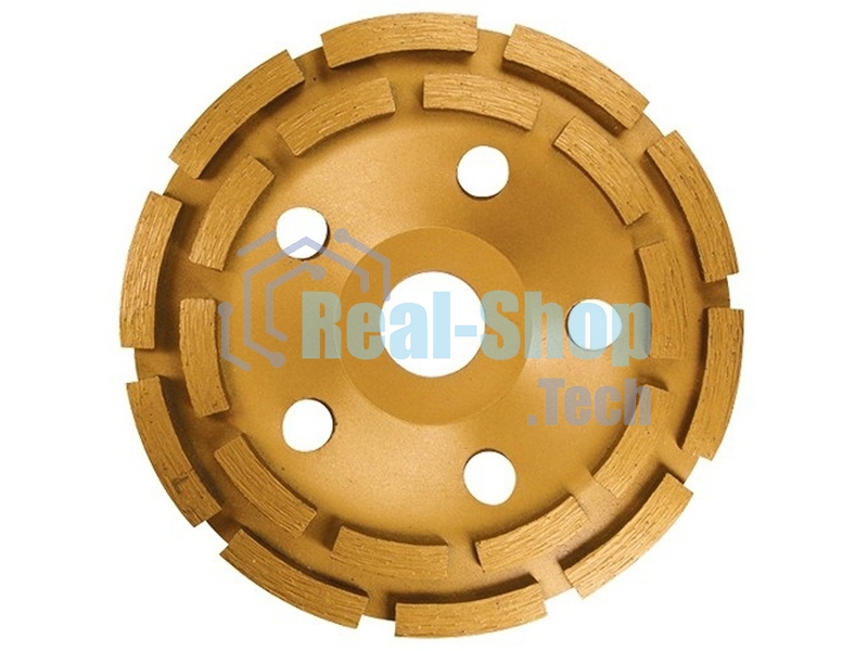 Чашка алмазная Matrix зачистная, 115 мм, двухрядная